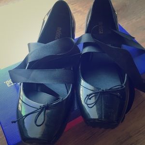 Melissa black ballet flats brand new